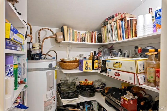9748 Middle Creek Rd, Upper Lake, CA 95485 - storage area featuring electric water heater