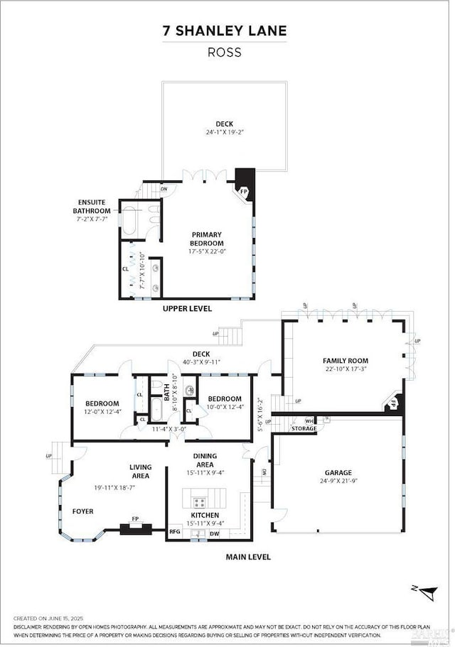 7 Shanley Ln, Ross, CA 94957 - view of property floor plan