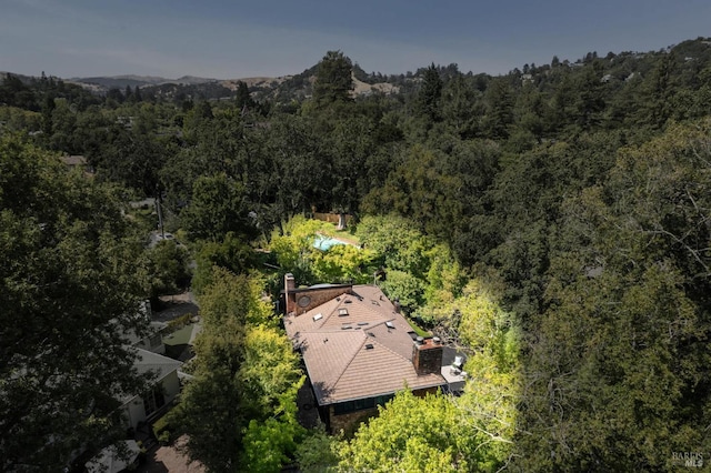 7 Shanley Ln, Ross, CA 94957 - aerial view of property and surrounding area featuring a forest