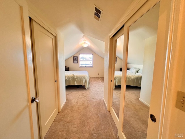 436 S Front St, Rio Vista, CA 94571 - bedroom featuring light carpet and lofted ceiling