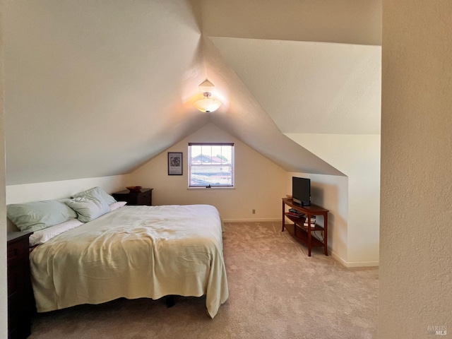 436 S Front St, Rio Vista, CA 94571 - bedroom with lofted ceiling and light carpet