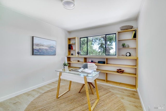 76 Oak Springs Dr, San Anselmo, CA 94960 - office space with wood finished floors and baseboards