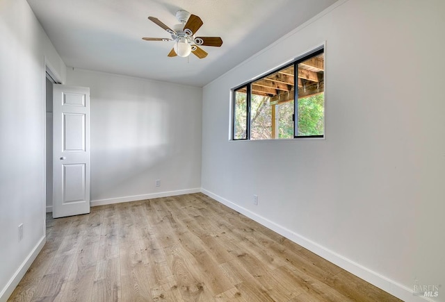 76 Oak Springs Dr, San Anselmo, CA 94960 - spare room with light wood-style floors and a ceiling fan