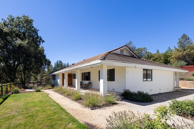 875 White Cottage Rd N, Angwin, CA 94508 - view of front of home with a porch and brick siding