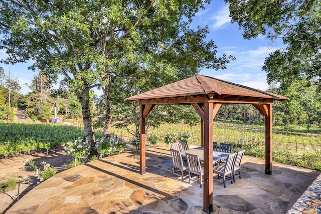 875 White Cottage Rd N, Angwin, CA 94508 - view of patio / terrace with a gazebo and outdoor dining area