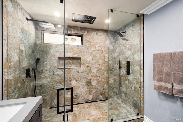 875 White Cottage Rd N, Angwin, CA 94508 - full bathroom with a marble finish shower and vanity