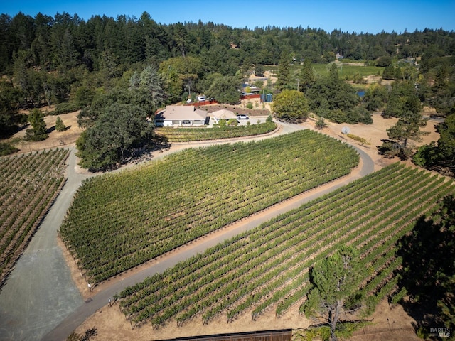 875 White Cottage Rd N, Angwin, CA 94508 - aerial overview of property's location with extensive farmland and rural landscape