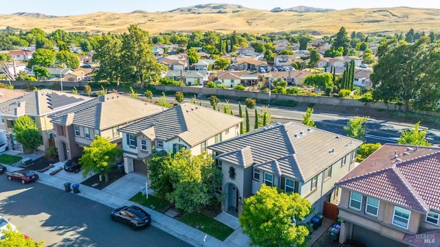 5041 Soprano Cir, Fairfield, CA 94534 - aerial view of residential area featuring a mountainous background