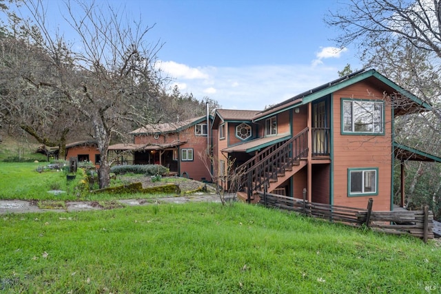 3100 Radical Ridge Rd, Redwood Valley, CA 95470 - back of house featuring stairs