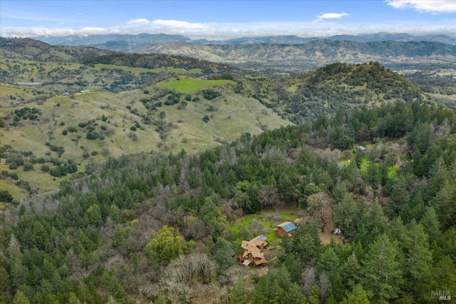 3100 Radical Ridge Rd, Redwood Valley, CA 95470 - view of property location with mountains and a heavily wooded area