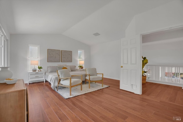 494 Mccall Dr, Benicia, CA 94510 - bedroom featuring wood finished floors and lofted ceiling