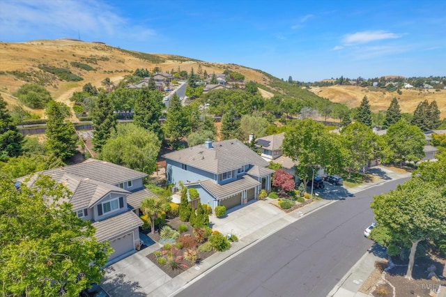 494 Mccall Dr, Benicia, CA 94510 - aerial view of residential area with a mountainous background