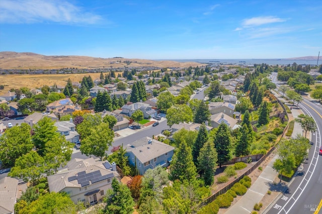 494 Mccall Dr, Benicia, CA 94510 - aerial perspective of suburban area featuring a mountainous background