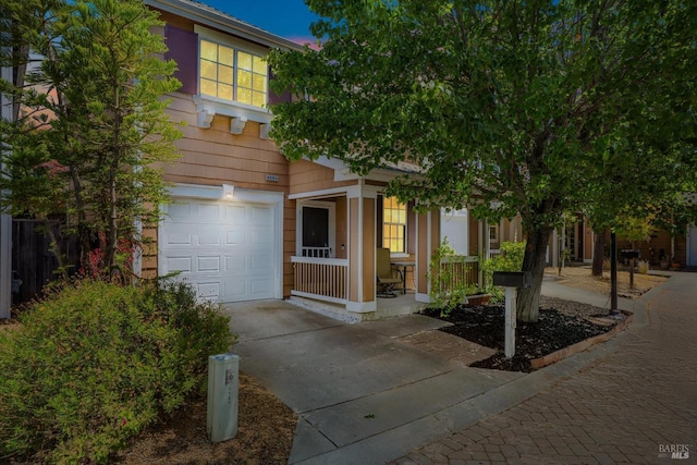 1125 Brighton View Cir, Petaluma, CA 94952 - view of front of house featuring a porch, concrete driveway, and an attached garage