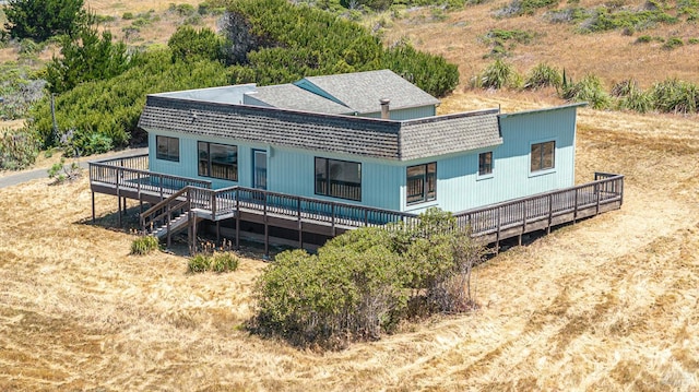 359 Terra Verde, Bodega Bay, CA 94923 - back of property with a wooden deck