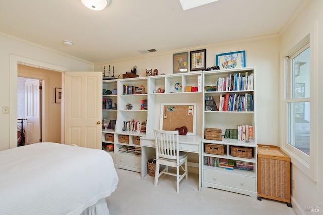1300 Ink Grade Rd, Pope Valley, CA 94567 - carpeted bedroom with crown molding