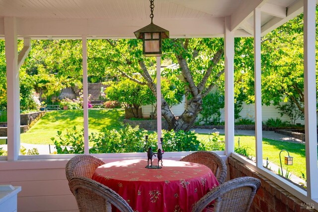 1300 Ink Grade Rd, Pope Valley, CA 94567 - view of sunroom