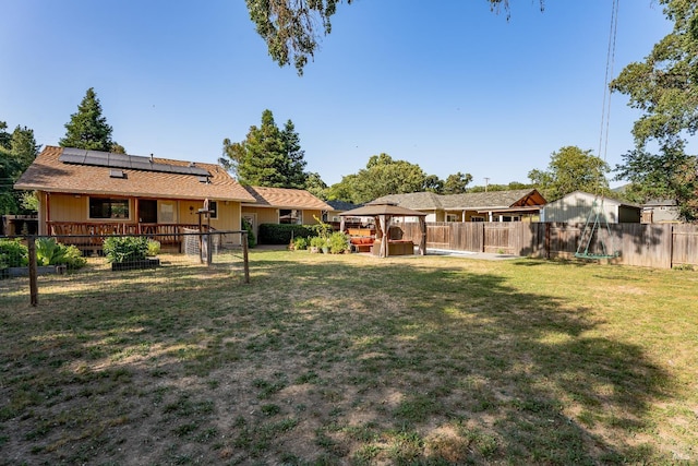 1851 Daniel Way, Redwood Valley, CA 95470 - fenced backyard featuring a gazebo