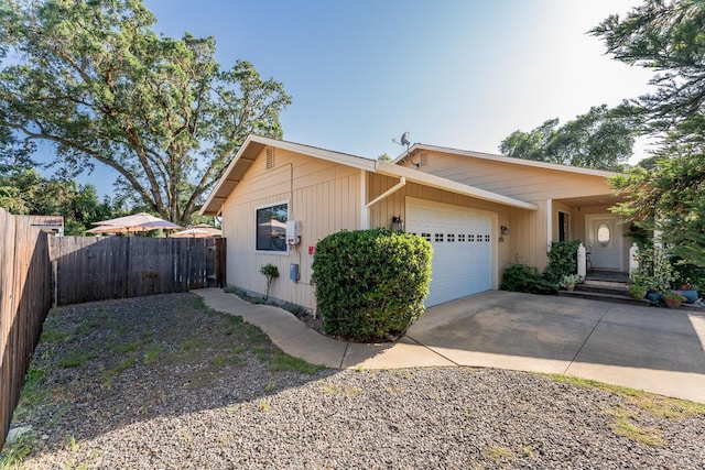 1851 Daniel Way, Redwood Valley, CA 95470 - view of side of home with a garage and driveway