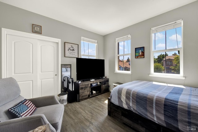 644 Canterbury Cir, Vacaville, CA 95687 - bedroom with wood finished floors and a closet