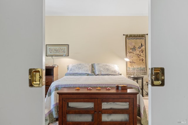 7771 Healdsburg Ave Unit 22, Sebastopol, CA 95472 - bedroom with crown molding and carpet