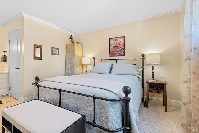 7771 Healdsburg Ave Unit 22, Sebastopol, CA 95472 - bedroom featuring light carpet and ornamental molding