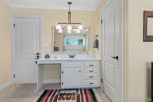 7771 Healdsburg Ave Unit 22, Sebastopol, CA 95472 - bathroom with vanity and ornamental molding