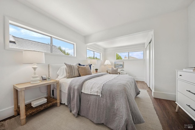 160 3rd St, Point Reyes Station, CA 94956 - bedroom with wood finished floors and baseboards