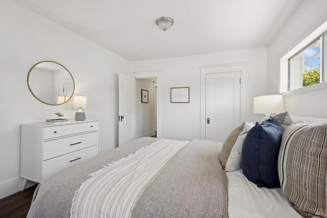 160 3rd St, Point Reyes Station, CA 94956 - bedroom with wood finished floors and baseboards