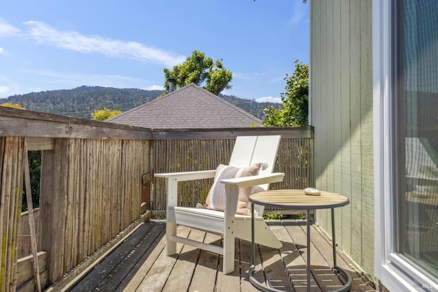 160 3rd St, Point Reyes Station, CA 94956 - wooden terrace with a mountain view