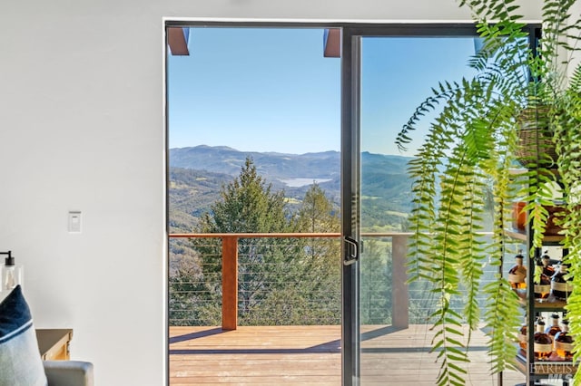 1325 Crestmont Dr, Angwin, CA 94508 - entryway featuring a mountain view