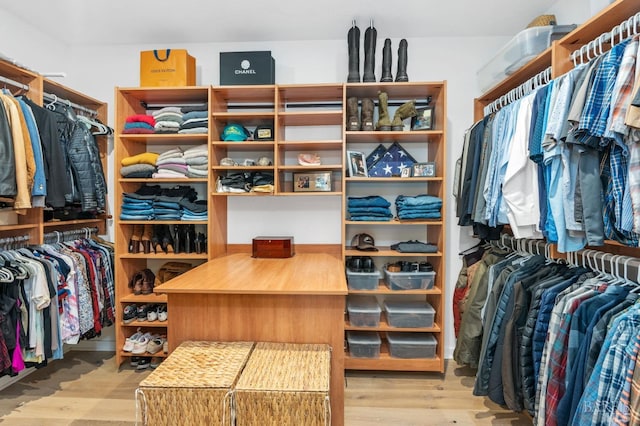 1325 Crestmont Dr, Angwin, CA 94508 - walk in closet with wood finished floors