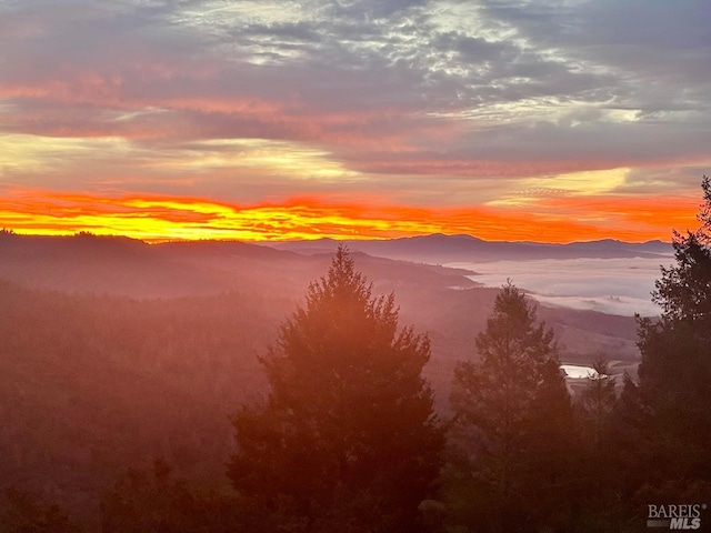 1325 Crestmont Dr, Angwin, CA 94508 - water view with a mountain backdrop