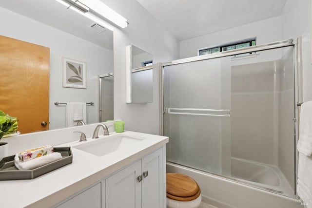 1619 Foothill Blvd, Calistoga, CA 94515 - bathroom featuring vanity and bath / shower combo with glass door
