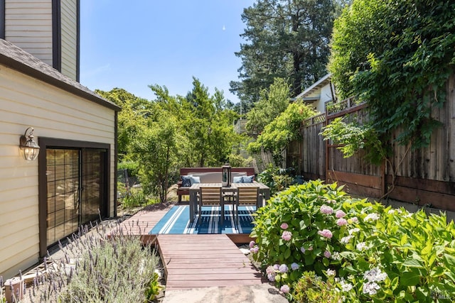 1619 Foothill Blvd, Calistoga, CA 94515 - view of wooden terrace