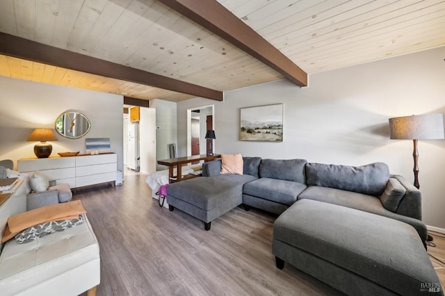 15 Montecito Dr, Corte Madera, CA 94925 - living area with wood finished floors and a wooden ceiling with exposed beams