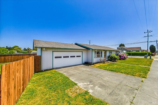 2393 Ohio St, Eureka, CA 95501 - single story home featuring an attached garage, concrete driveway, and a shingled roof