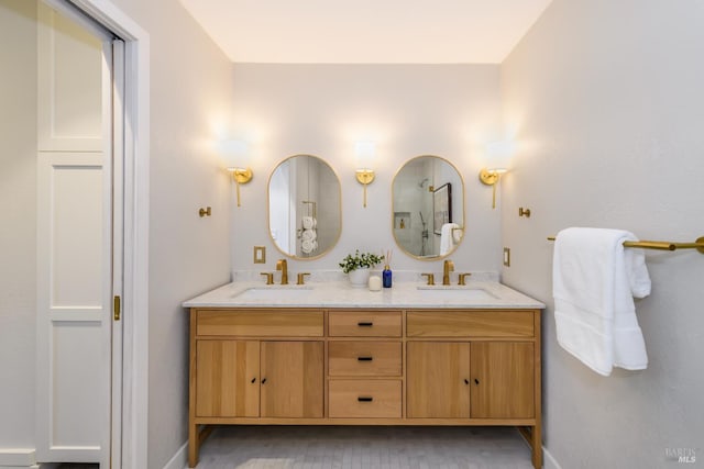 1 Drakes View Cir, Greenbrae, CA 94904 - bathroom with double vanity and wood finished floors