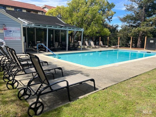 14 Summerhill Way, San Rafael, CA 94903 - community pool featuring a patio