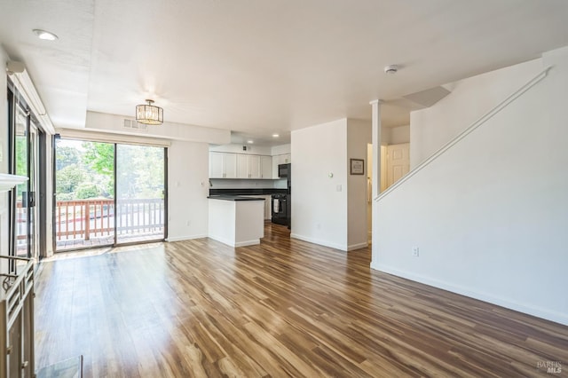 14 Summerhill Way, San Rafael, CA 94903 - unfurnished living room featuring dark wood-style flooring and recessed lighting