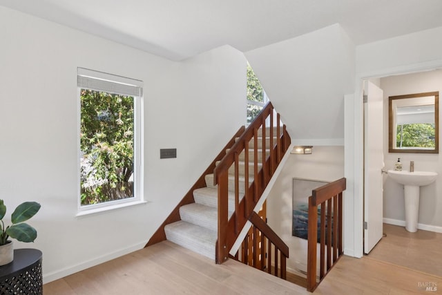 14 Corte Real Ct, Greenbrae, CA 94904 - stairs featuring baseboards and wood finished floors