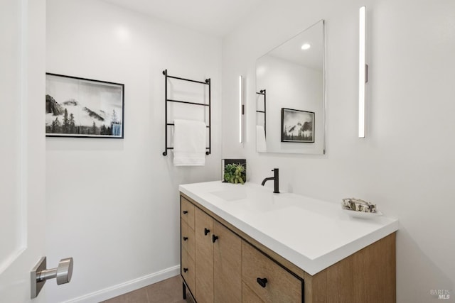14 Corte Real Ct, Greenbrae, CA 94904 - bathroom with vanity, recessed lighting, and tile patterned flooring