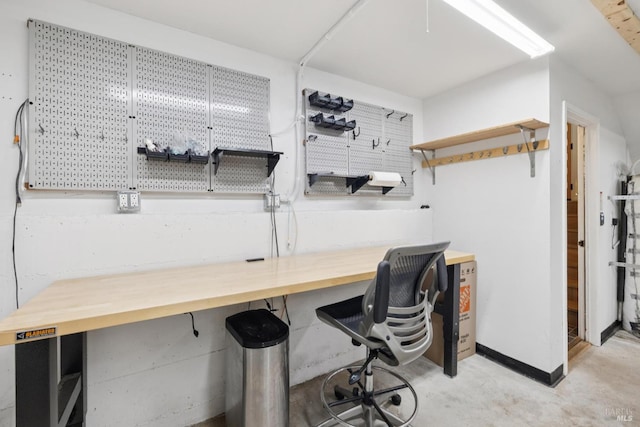 14 Corte Real Ct, Greenbrae, CA 94904 - office with concrete flooring and a workshop area