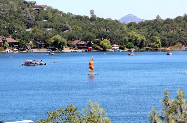 18903 N Shore Dr, Hidden Valley Lake, CA 95467 - water view featuring a mountain backdrop
