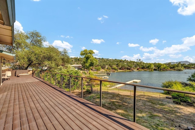 18903 N Shore Dr, Hidden Valley Lake, CA 95467 - wooden terrace with a water view