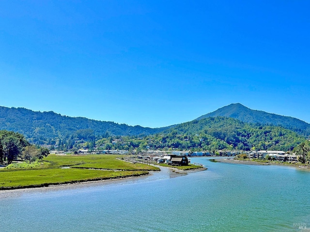 495 S Eliseo Dr Unit 7, Greenbrae, CA 94904 - water view with a mountain backdrop