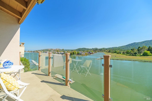 495 S Eliseo Dr Unit 7, Greenbrae, CA 94904 - dock with a water and mountain view