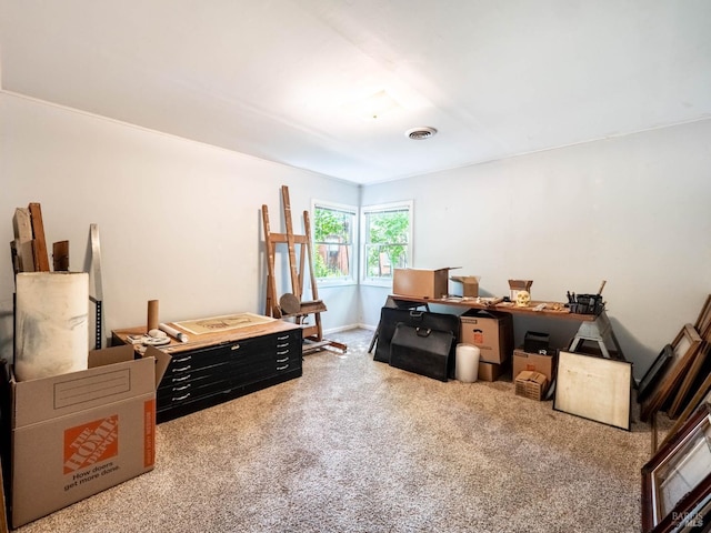 5820 Ruddock Rd N, Philo, CA 95466 - home office with carpet flooring