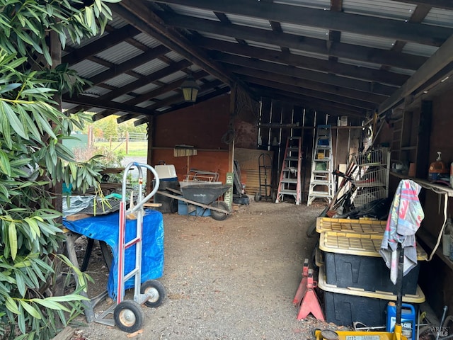 5820 Ruddock Rd N, Philo, CA 95466 - misc room with vaulted ceiling