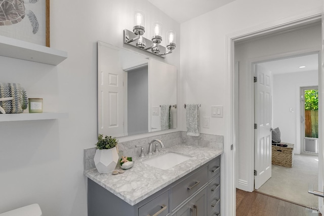 251 Donegal Way, Martinez, CA 94553 - half bath with wood finished floors and vanity